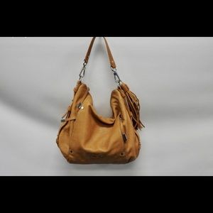 Michael kors soft brown leather Tassel accent